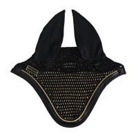 Gorro para caballo Harcour Freya Negro / negro dorado