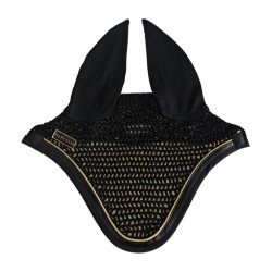 Gorro para caballo Harcour Freya Negro / negro dorado Gorro para caballo Harcour Freya Negro / negro dorado