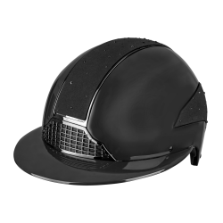 Casco de equitación Swing H24 Lady Spark Purpurina negra brillante