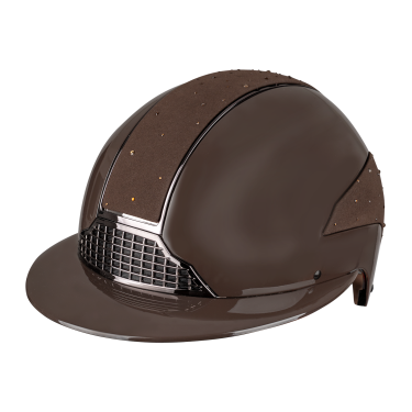 Casco de equitación Swing H24 Lady Spark Marrón brillante con purpurina Marrón Casco de equitación Swing H24 Lady Spark Marrón brillante con purpurina Marrón