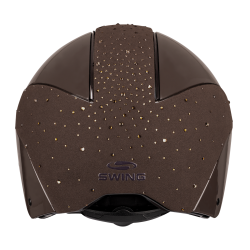Casco de equitación Swing H24 Lady Spark Marrón brillante con purpurina Marrón Casco de equitación Swing H24 Lady Spark Marrón brillante con purpurina Marrón