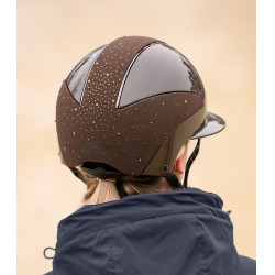 Casco de equitación Swing H24 Lady Spark Marrón brillante con purpurina Marrón Casco de equitación Swing H24 Lady Spark Marrón brillante con purpurina Marrón