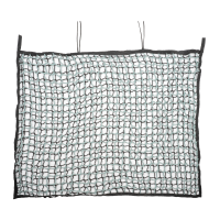 Red de heno dúo sin nudos Waldhausen de 2 lados rectangular Negro / guarnicionería