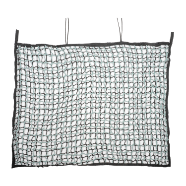 Red de heno dúo sin nudos Waldhausen de 2 lados rectangular Negro / guarnicionería Red de heno dúo sin nudos Waldhausen de 2 lados rectangular Negro / guarnicionería