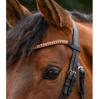Frontal con purpurina Star Oro rosado Negro