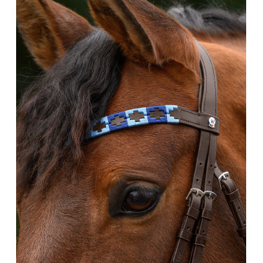 Frontal Waldhausen X-Line Polo marrón Azul / azul claro