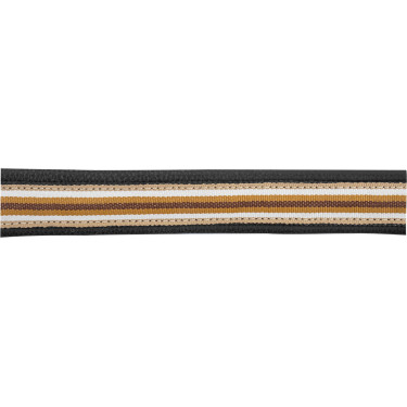 Cabezada de cuero Oxford X-Line Waldhausen negra Beige