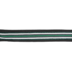 Cabezada de cuero Oxford X-Line Waldhausen negra Verde