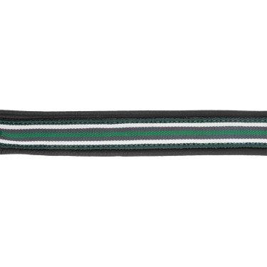 Cabezada de cuero Oxford X-Line Waldhausen negra Verde