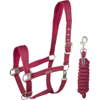 Cabezada y ramal Waldhausen Velvet Granada Rojo