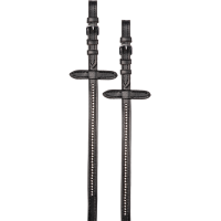 Riendas con topes Star Diamond Negro / blanco