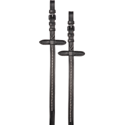 Riendas con topes Star Diamond Negro / blanco