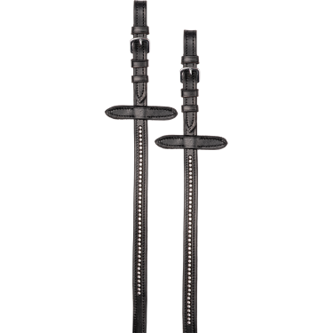 Riendas con topes Star Diamond Negro / blanco