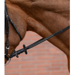 Riendas con topes Star Diamond Negro / blanco