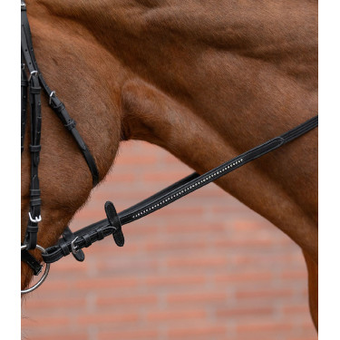 Riendas con topes Star Diamond Negro / blanco