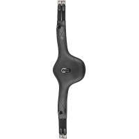 Cincha de cuero Waldhausen con peto ventral Negro