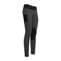 Legging de equitación Imperial Riding Diamond Bubble Kneegrip Negro Legging de equitación Imperial Riding Diamond Bubble Kneegrip Negro
