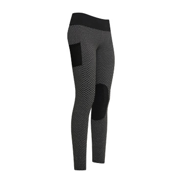 Legging de equitación Imperial Riding Diamond Bubble Kneegrip Negro Legging de equitación Imperial Riding Diamond Bubble Kneegrip Negro