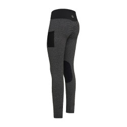 Legging de equitación Imperial Riding Diamond Bubble Kneegrip Negro Legging de equitación Imperial Riding Diamond Bubble Kneegrip Negro