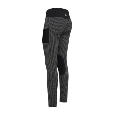 Legging de equitación Imperial Riding Diamond Bubble Kneegrip Negro Legging de equitación Imperial Riding Diamond Bubble Kneegrip Negro