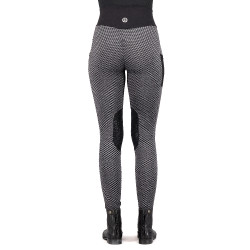 Legging de equitación Imperial Riding Diamond Bubble Kneegrip Negro Legging de equitación Imperial Riding Diamond Bubble Kneegrip Negro