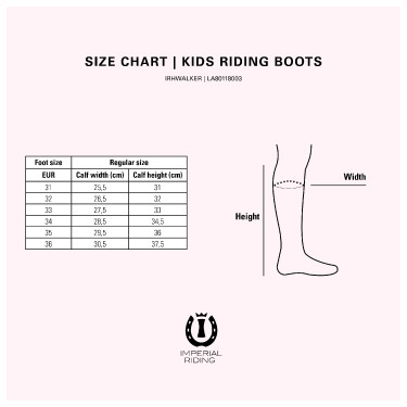 Botas de montar para niños Imperial Riding Walker Negro