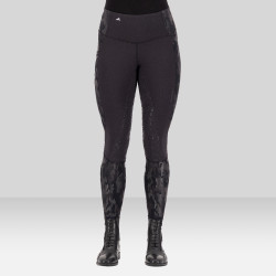 Leggings de equitación Euro-Star Breez FullGrip Negro / camuflaje