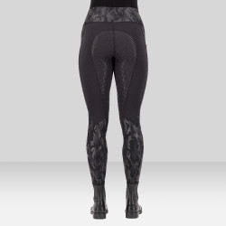 Leggings de equitación Euro-Star Breez FullGrip Negro / camuflaje