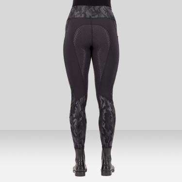 Leggings de equitación Euro-Star Breez FullGrip Negro / camuflaje