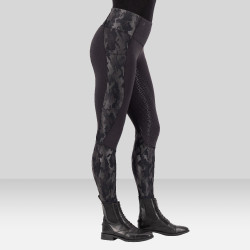 Leggings de equitación Euro-Star Breez FullGrip Negro / camuflaje