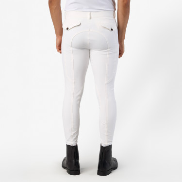 Pantalón de montar Euro-Star Camillo KneeGrip Blanco