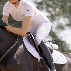 Pantalón de montar Euro-Star Flying Famous FullGrip Blanco