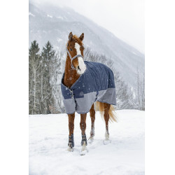 Manta Equi-Theme Tyrex 600 D Azúl marino / gris Manta Equi-Theme Tyrex 600 D Azúl marino / gris