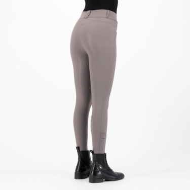 Pantalón de equitación HV Polo Favourite Midwaist FullGrip Arena oscuro Gris