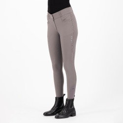 Pantalón de equitación HV Polo Favourite Midwaist FullGrip Arena oscuro Gris
