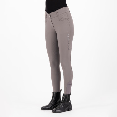 Pantalón de equitación HV Polo Favourite Midwaist FullGrip Arena oscuro Gris