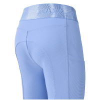 Pantalón de equitación Euro-Star Impressive FullGrip para niños Azúl claro
