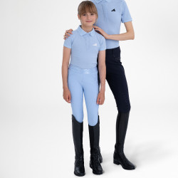 Pantalón de equitación Euro-Star Impressive FullGrip para niños Azúl claro Pantalón de equitación Euro-Star Impressive FullGrip para niños Azúl claro