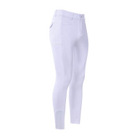 Pantalón de equitación Euro-Star Camelio con grip en las rodillas para hombre Blanco