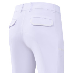 Pantalón de equitación Euro-Star Camelio con grip en las rodillas para hombre Blanco