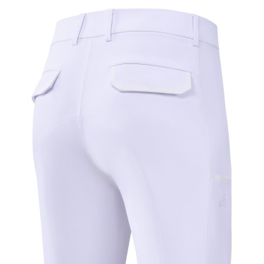 Pantalón de equitación Euro-Star Camelio con grip en las rodillas para hombre Blanco