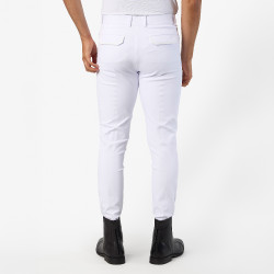 Pantalón de equitación Euro-Star Camelio con grip en las rodillas para hombre Blanco