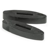 Topes de riendas de silicona Shires Negro