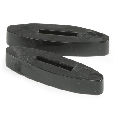Topes de riendas de silicona Shires Negro
