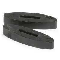 Topes de riendas de silicona Shires Negro