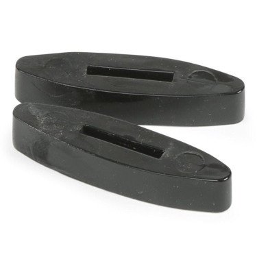 Topes de riendas de silicona Shires Negro