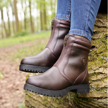 Botas de campo con cremallera Atri Shires Moretta Castaño Marrón Botas de campo con cremallera Atri Shires Moretta Castaño Marrón