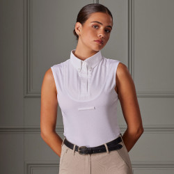 Blusa sin mangas con lazada al cuello Shires Aubrion Blanco
