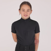 Camisa de concurso Optima Gx joven jinete Shires Aubrion Negro