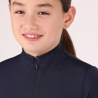 Camisa de concurso Optima Gx joven jinete Shires Aubrion Marino Azul marino Camisa de concurso Optima Gx joven jinete Shires Aubrion Marino Azul marino